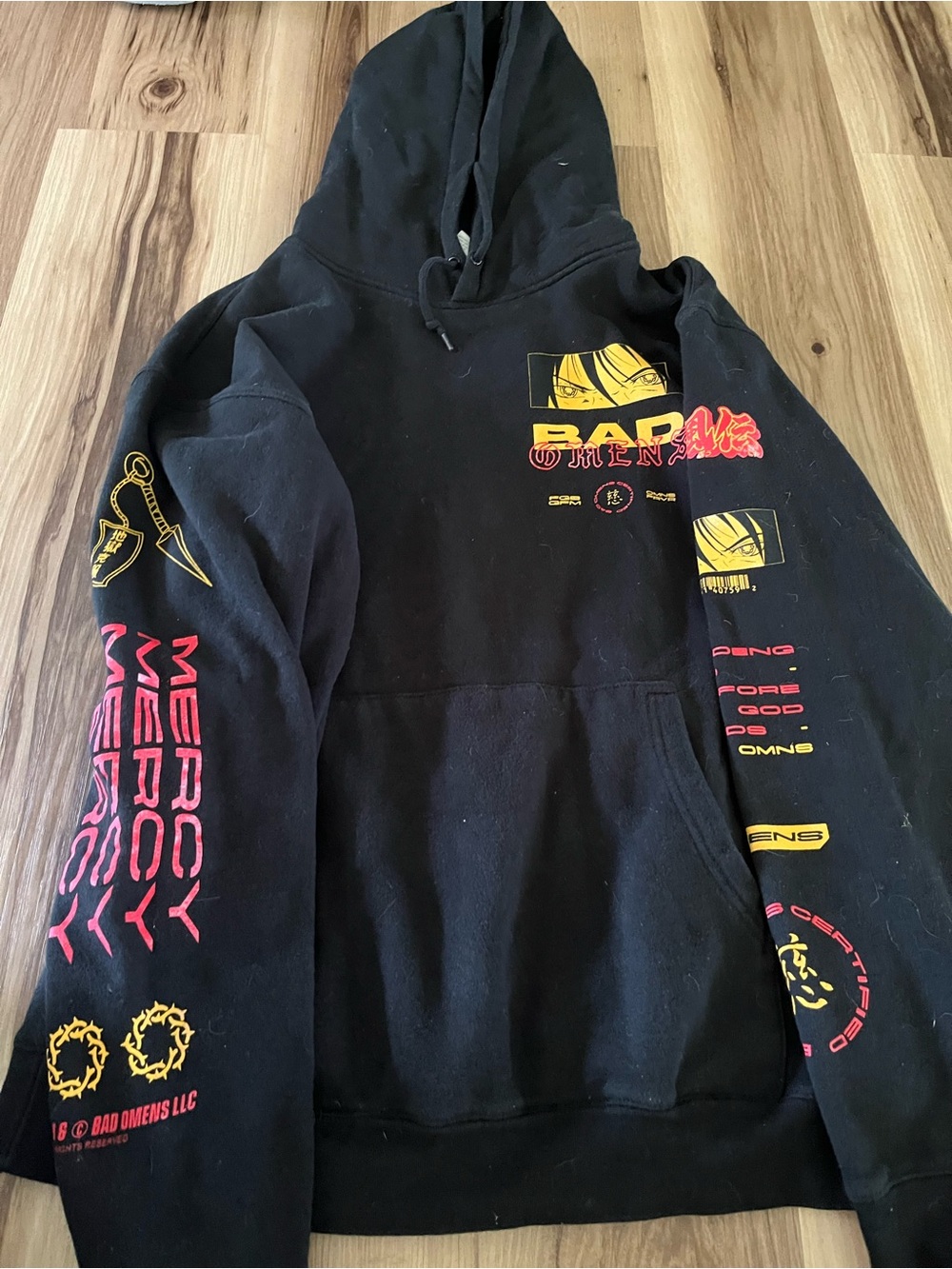 Bad Omens The Death of Peace of Mind Hoodie Beimar Size Large